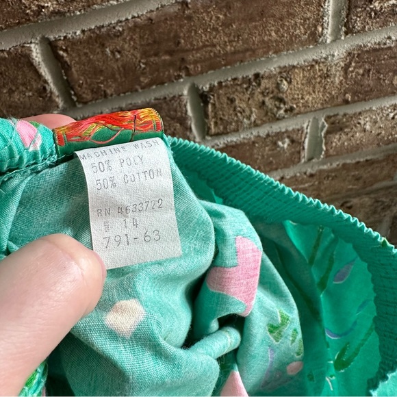 VTG 80s Retro Bright Abstract Floral Spring time Skirt - Picture 7 of 8